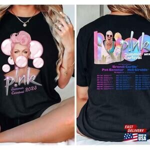 Pnk Summer Carnival Trustfall Album Tee Music Festival Shirt Unisex 2 Sided